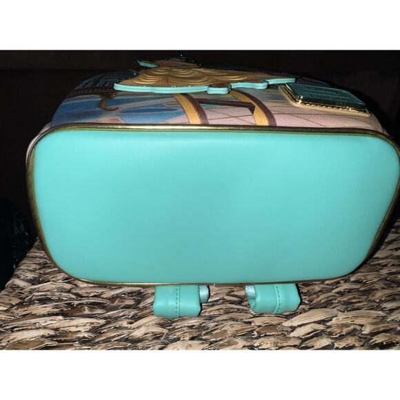 Loungefly Disney Beauty and the Beast Belle Library Mini Backpack Wallet - Picture 6 of 9